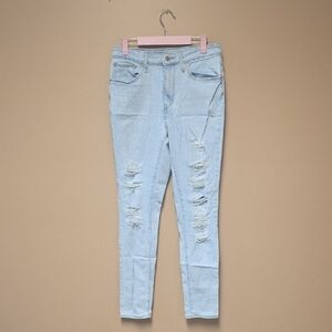 Levi's Light Blue Ripped Skinny Jeans